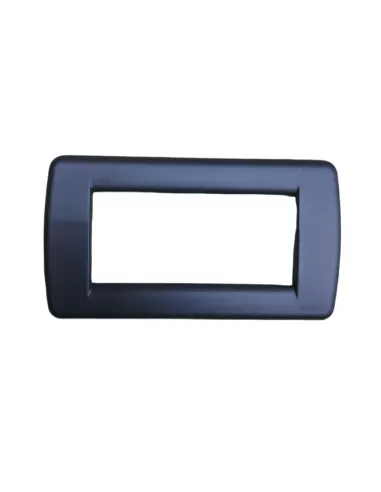 Vimar 16754.28 Plaque 4 modules, métal bleu, Euro